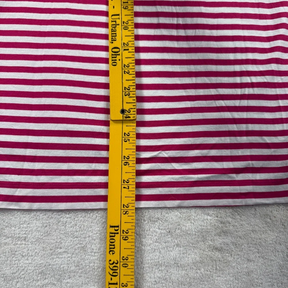 Polo Ralph Lauren Mens Medium red white Striped Pima Cotton Polo Shirt Short